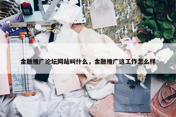 金融推广论坛网站叫什么，金融推广这工作怎么样