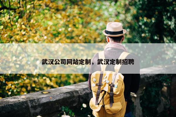 武汉公司网站定制，武汉定制招聘