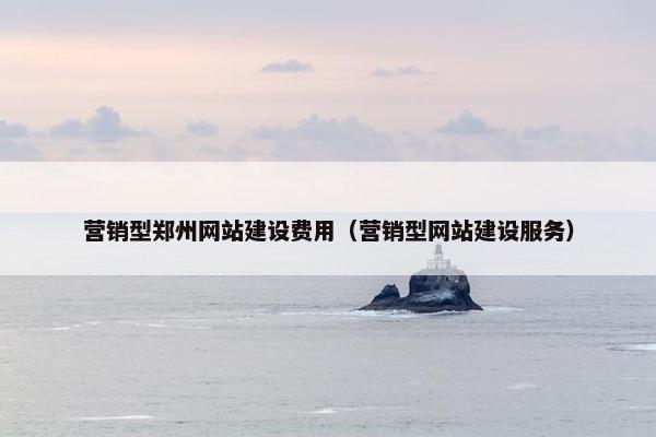 营销型郑州网站建设费用（营销型网站建设服务）