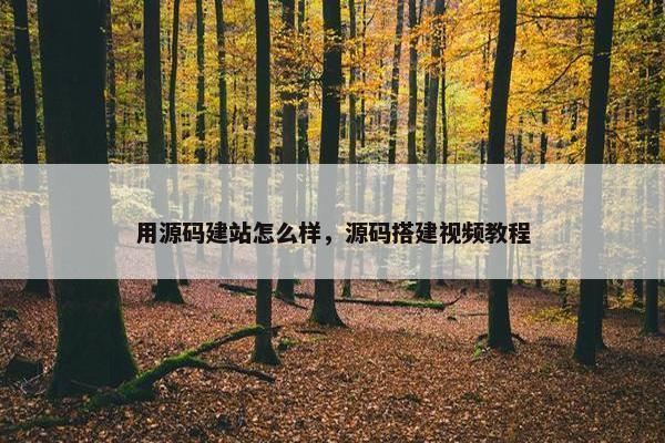 用源码建站怎么样，源码搭建视频教程
