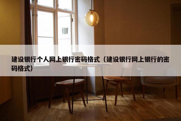 建设银行个人网上银行密码格式（建设银行网上银行的密码格式）