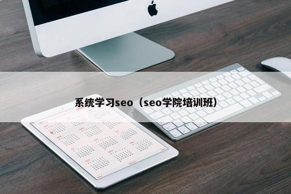 系统学习seo（seo学院培训班）