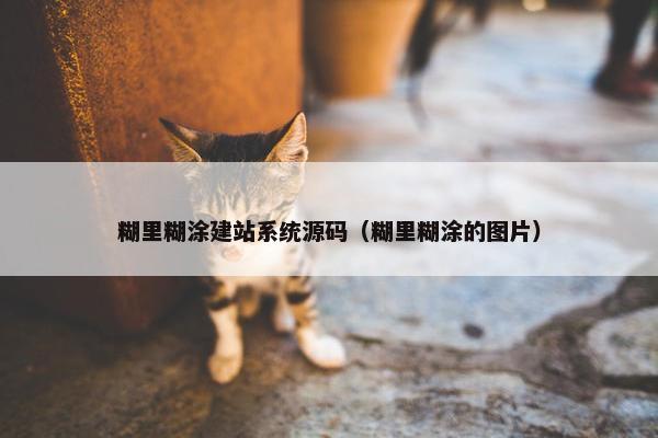 糊里糊涂建站系统源码（糊里糊涂的图片）
