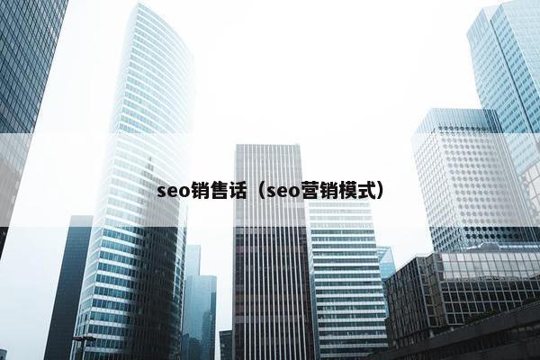 seo销售话（seo营销模式）