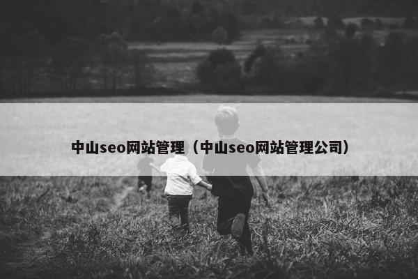 中山seo网站管理（中山seo网站管理公司）