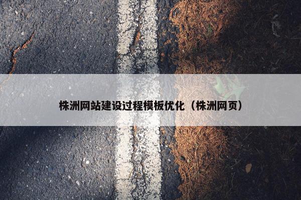 株洲网站建设过程模板优化（株洲网页）