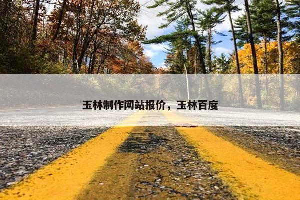 玉林制作网站报价，玉林百度
