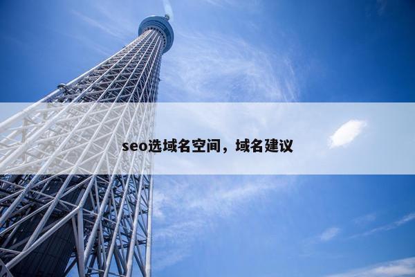 seo选域名空间，域名建议