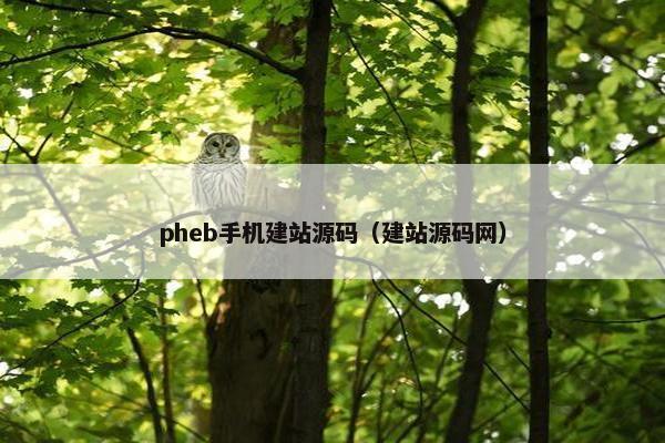 pheb手机建站源码（建站源码网）